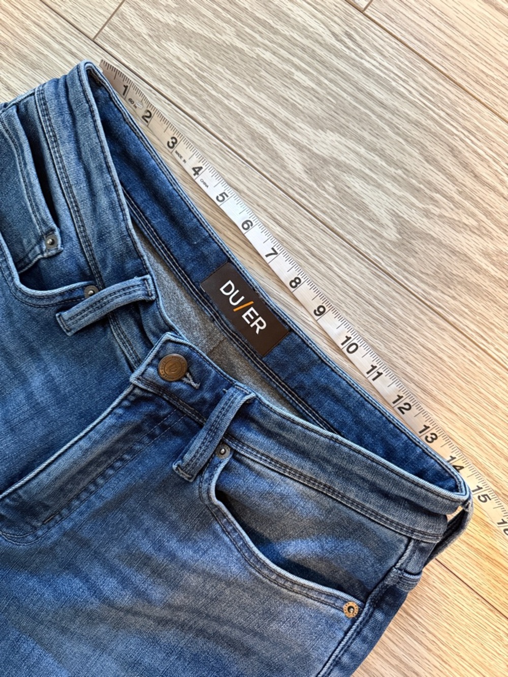 DU/ER Tech Fleece Denim Straight - Classic Indigo - Picture 4 of 11